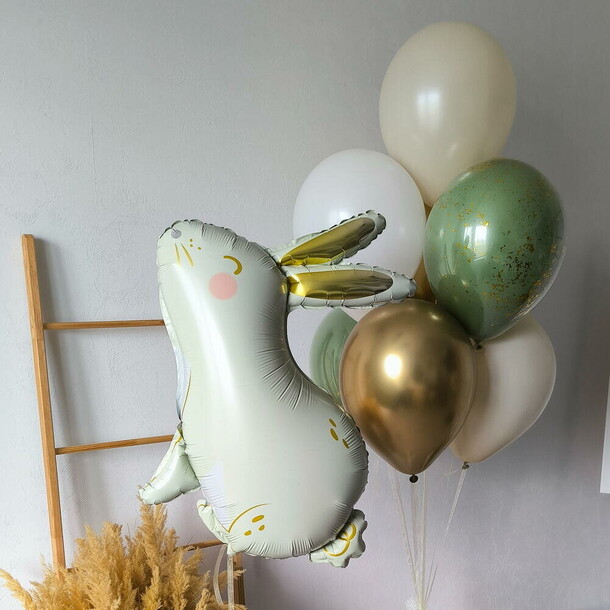 Шары для девочки золотые ушки, артикул F1504811 - 4980 рублей, доставка по городу. Flawery - доставка цветов