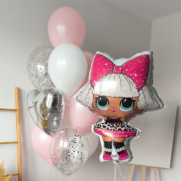Шары для девочки лоли, артикул F1505662 - 5670 рублей, доставка по городу. Flawery - доставка цветов