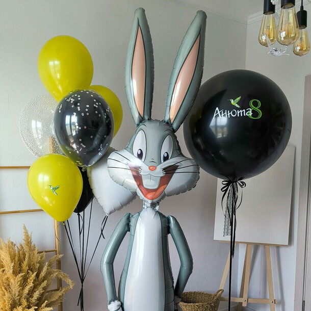 Шары для девушки багз поздравляет, артикул F1507466 - 10150 рублей, доставка по городу. Flawery - доставка цветов