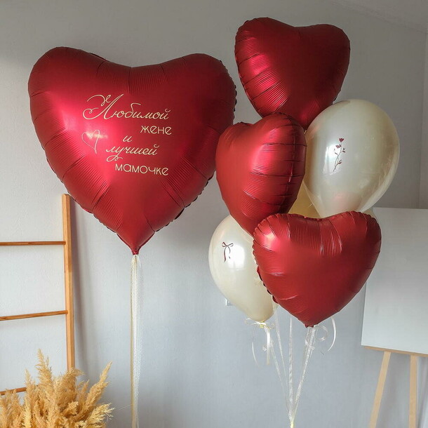 Шары для девушки рубин, артикул F1507492 - 7860 рублей, доставка по городу. Flawery - доставка цветов