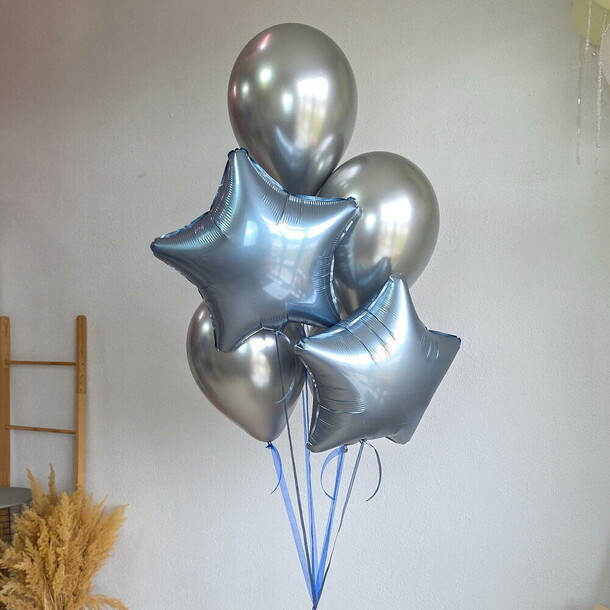 Фонтан из шаров сталь, артикул F1523510 - 4130 рублей, доставка по городу. Flawery - доставка цветов