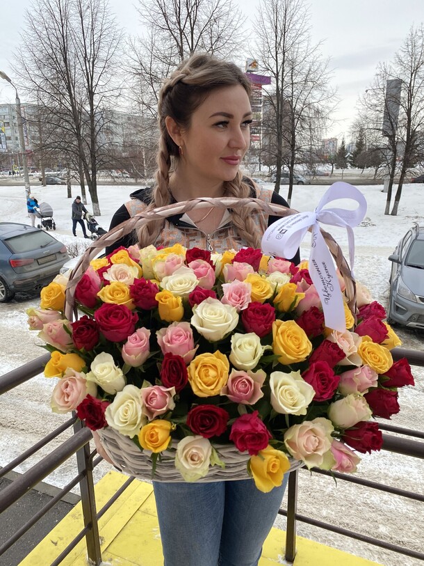 Гигант корзина, артикул F105652 - 26678 рублей, доставка по городу. Flawery - доставка цветов