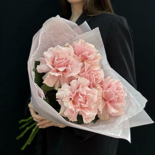 Букет из 5 французских роз, артикул F1394184 - 2950 рублей, доставка по городу. Flawery - доставка цветов