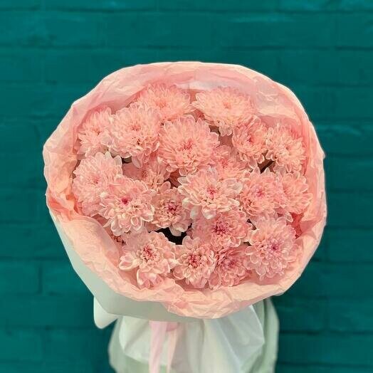 Нежные кустовые хризантемы, артикул F1453334 - 3105 рублей, доставка по городу. Flawery - доставка цветов