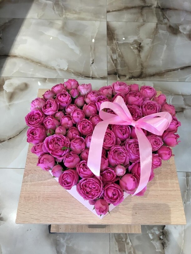 Сердце с мисти баблс, артикул F1396907 - 9680 рублей, доставка по городу. Flawery - доставка цветов