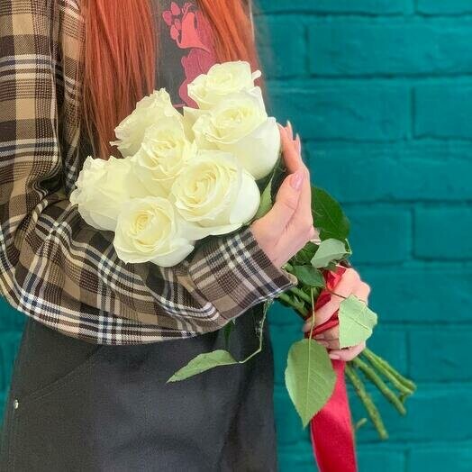 Розы мондиаль 7 шт, артикул F1397661 - 2699 рублей, доставка по городу. Flawery - доставка цветов