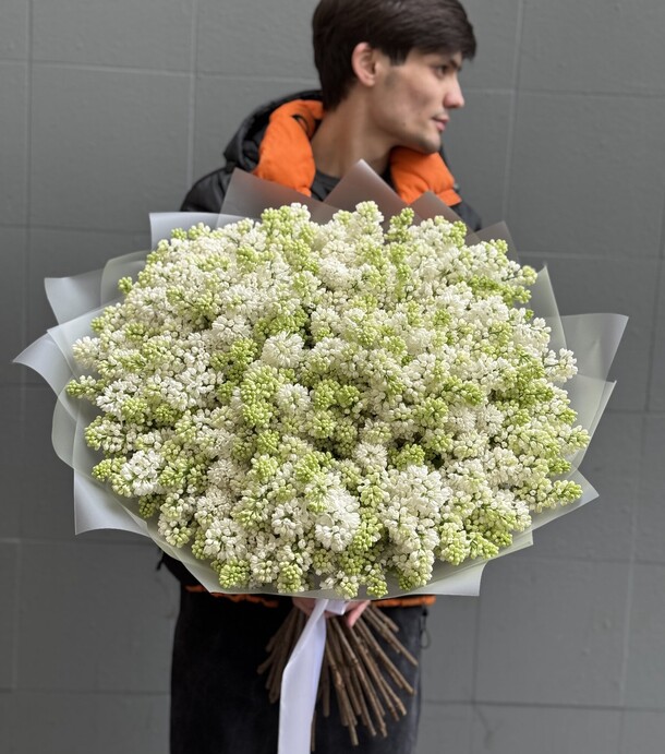 Ароматный белый  сирень premium, артикул F1399549 - 75000 рублей, доставка по городу. Flawery - доставка цветов