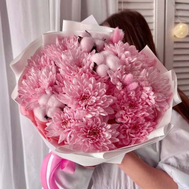 Персиковый букет, артикул F1401510 - 2850 рублей, доставка по городу. Flawery - доставка цветов