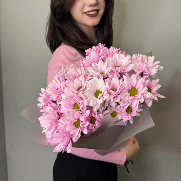 Нежная хризантема, артикул F1430544 - 3500 рублей, доставка по городу. Flawery - доставка цветов