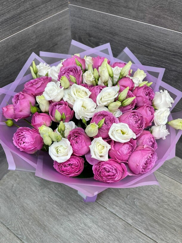 Пионовидные розы, артикул F1132069 - 14494 рублей, доставка по городу. Flawery - доставка цветов