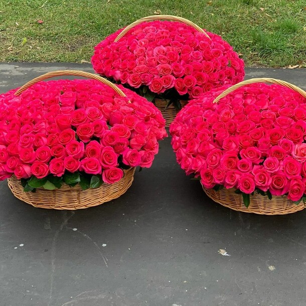 Корзины 603шт, артикул F1133216 - 131999 рублей, доставка по городу. Flawery - доставка цветов
