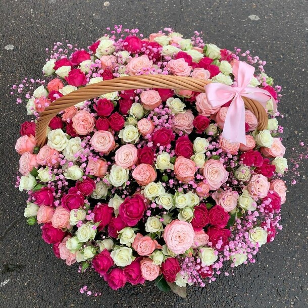 Роза кустовая, артикул F1144501 - 31900 рублей, доставка по городу. Flawery - доставка цветов