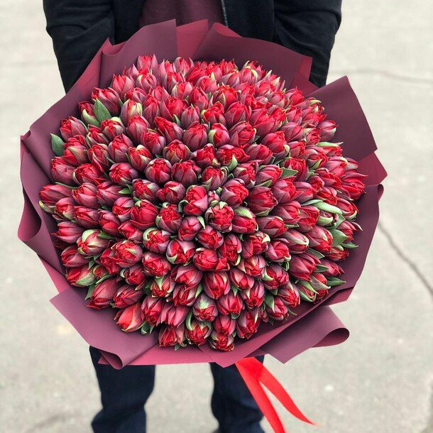 Тюлпан пионовидный, артикул F1176267 - 32999 рублей, доставка по городу. Flawery - доставка цветов