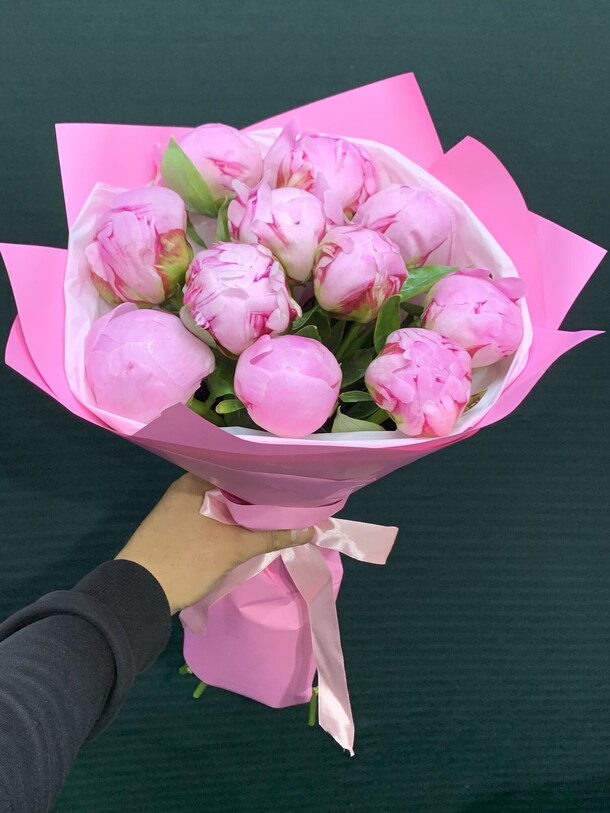 Пионы розовые, артикул F1418574 - 12883 рублей, доставка по городу. Flawery - доставка цветов