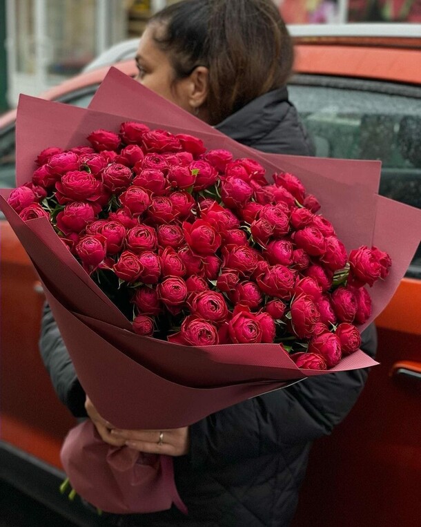 Роза пионовидные, артикул F19155 - 68968 рублей, доставка по городу. Flawery - доставка цветов