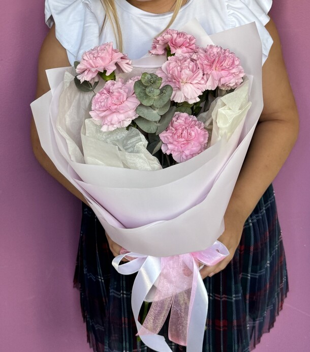 Нежные диантусы, артикул F1454822 - 3727 рублей, доставка по городу. Flawery - доставка цветов