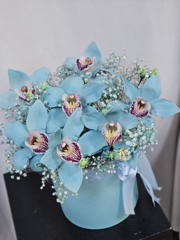 Букет из орхидей, артикул F1401371 - 8800 рублей, доставка по городу. Flawery - доставка цветов