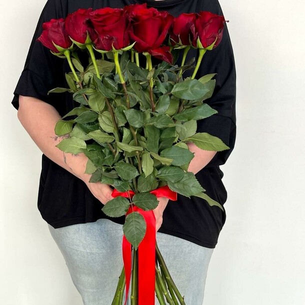 15 высоких роз 70см, артикул F1403438 - 6727 рублей, доставка по городу. Flawery - доставка цветов