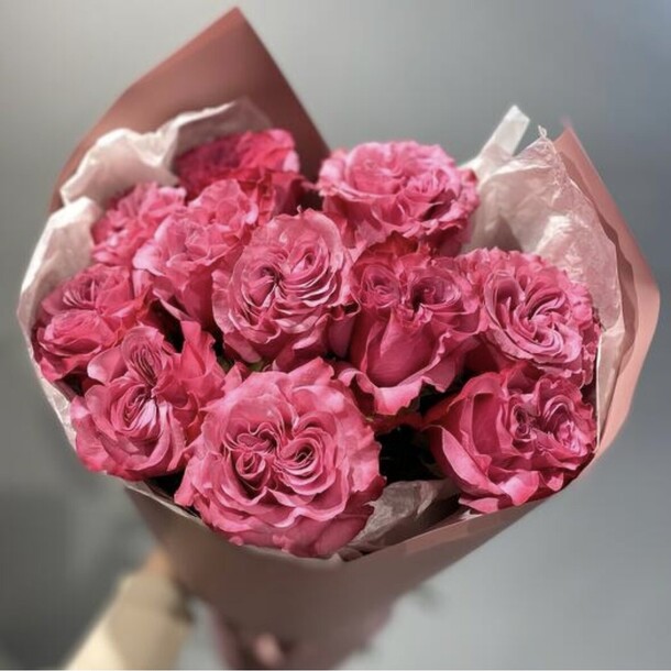 Розовые пионовидные розы, артикул F1407252 - 5556 рублей, доставка по городу. Flawery - доставка цветов