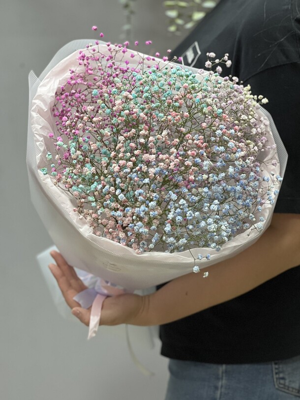 Букет из гипсофилы, артикул F1451270 - 3620 рублей, доставка по городу. Flawery - доставка цветов