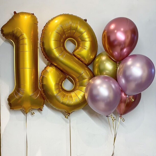 Набор шаров 13, артикул F1414006 - 4140 рублей, доставка по городу. Flawery - доставка цветов