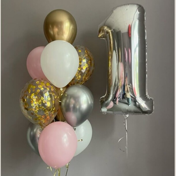 Набор шаров 16, артикул F1414011 - 4210 рублей, доставка по городу. Flawery - доставка цветов