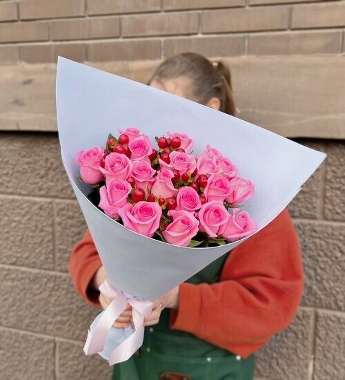 Букет розовые бусы, размер s, артикул F1421962 - 5091 рублей, доставка по городу. Flawery - доставка цветов