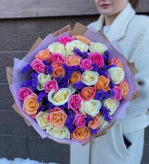 Букет вивьен, размер l, артикул F1422792 - 9091 рублей, доставка по городу. Flawery - доставка цветов