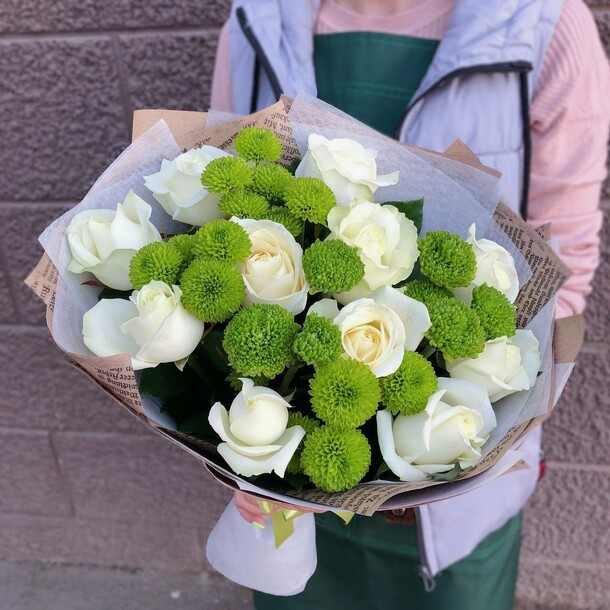 Букет яблоневый сад, артикул F1422795 - 4727 рублей, доставка по городу. Flawery - доставка цветов