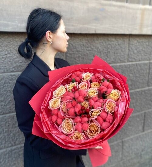 Букет марсианское солнце, артикул F1422886 - 5455 рублей, доставка по городу. Flawery - доставка цветов