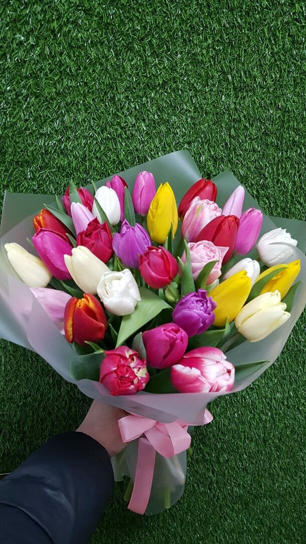 Букет встреча весны, артикул F1257983 - 10285 рублей, доставка по городу. Flawery - доставка цветов