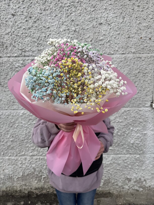 Радужная гипсофилла, артикул F1347142 - 4840 рублей, доставка по городу. Flawery - доставка цветов