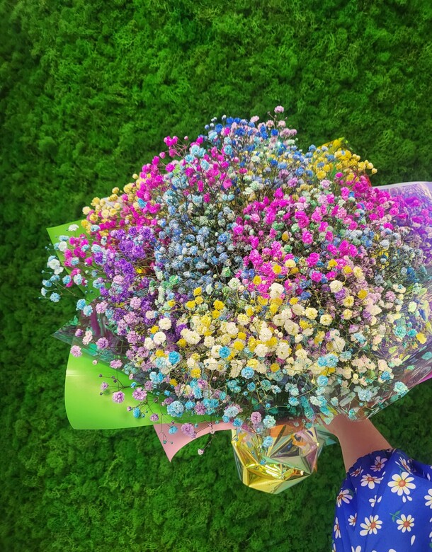 Микс гипсофилы, артикул F1424130 - 3000 рублей, доставка по городу. Flawery - доставка цветов