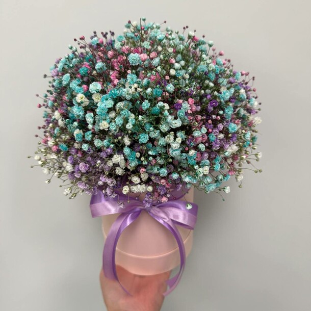 Радужная гипсофила, артикул F1426019 - 2450 рублей, доставка по городу. Flawery - доставка цветов