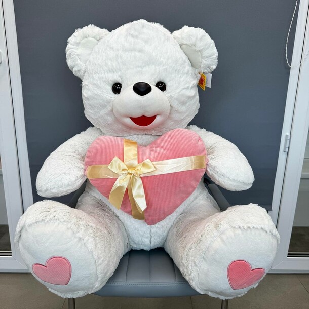 Белый мишка, артикул F1446024 - 8850 рублей, доставка по городу. Flawery - доставка цветов