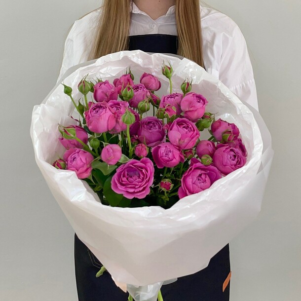 Роза кустовая, артикул F1408028 - 3751 рублей, доставка по городу. Flawery - доставка цветов