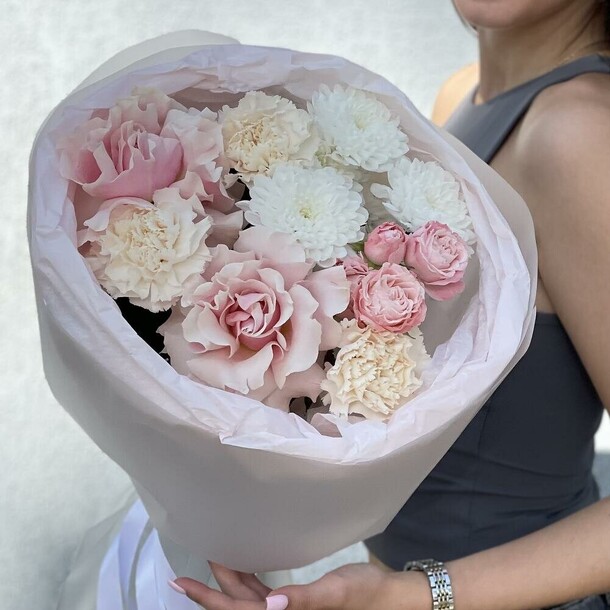 Букет «воздушность», артикул F1463267 - 4300 рублей, доставка по городу. Flawery - доставка цветов