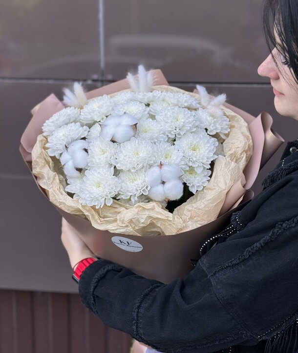 Кофейное облачко с хлопком, артикул F1528579 - 4390 рублей, доставка по городу. Flawery - доставка цветов