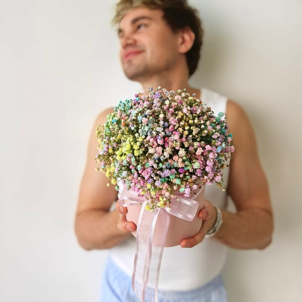 Цветная гипсофила 11шт, артикул F1448828 - 3836 рублей, доставка по городу. Flawery - доставка цветов