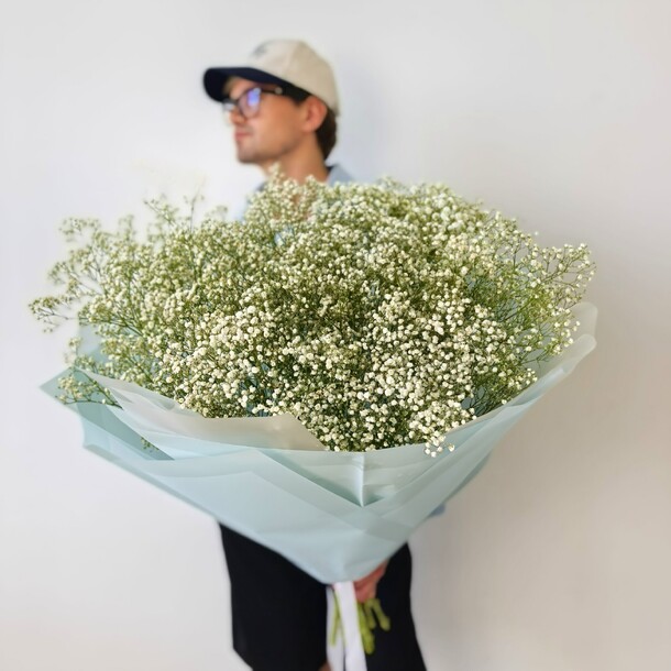 Большой букет из 21 гипсофилы, артикул F1448848 - 6004 рублей, доставка по городу. Flawery - доставка цветов