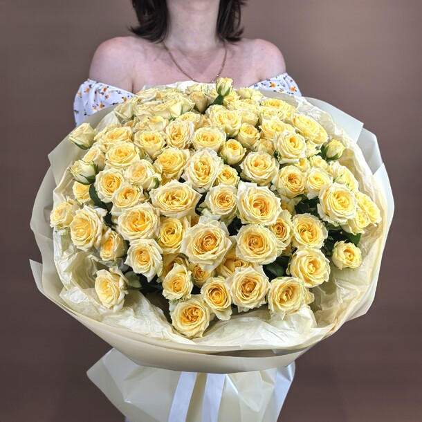 Кустовая роза 25 шт, артикул F1448864 - 9132 рублей, доставка по городу. Flawery - доставка цветов