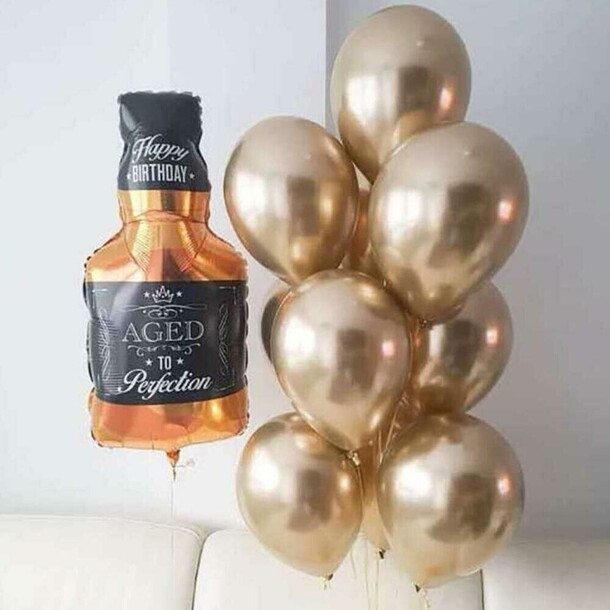 Шарики для мужчины с виски, артикул F1453757 - 4700 рублей, доставка по городу. Flawery - доставка цветов