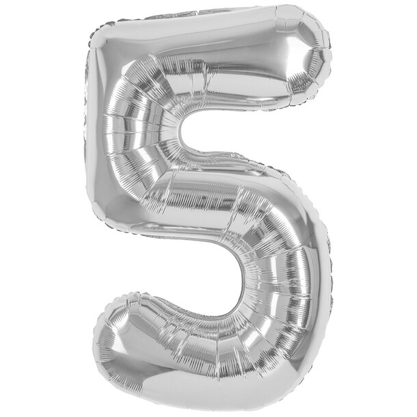 Шар цифра 5 - серебро, артикул F1453861 - 1790 рублей, доставка по городу. Flawery - доставка цветов