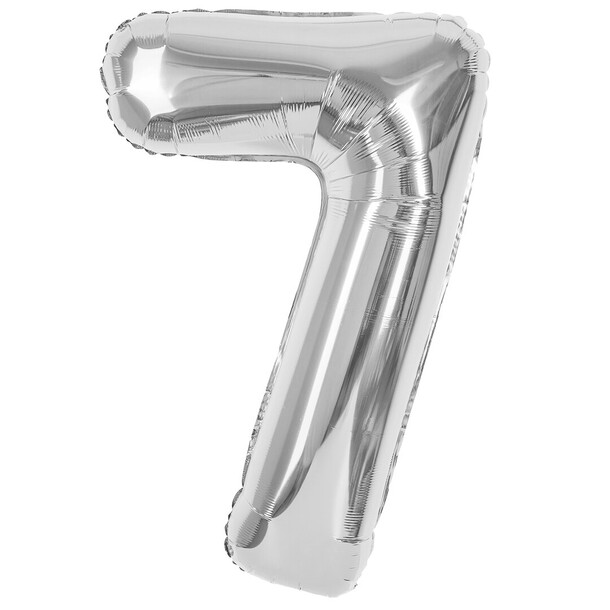 Шар цифра 7 - серебро, артикул F1453865 - 1790 рублей, доставка по городу. Flawery - доставка цветов
