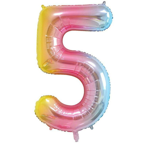 Шар цифра 5 - градиент, артикул F1454185 - 1790 рублей, доставка по городу. Flawery - доставка цветов