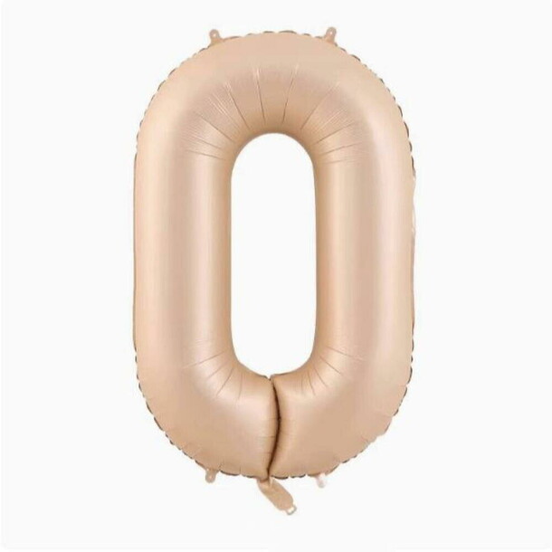 Шар цифра 0 - кремовый, артикул F1454204 - 1790 рублей, доставка по городу. Flawery - доставка цветов