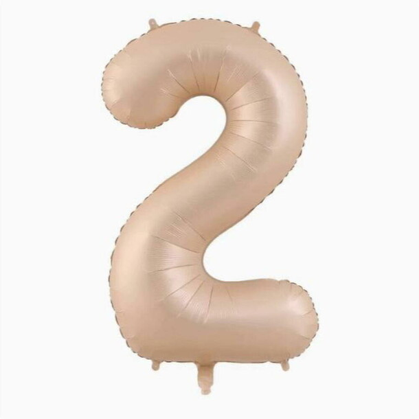 Шар цифра 2 - кремовый, артикул F1454210 - 1790 рублей, доставка по городу. Flawery - доставка цветов