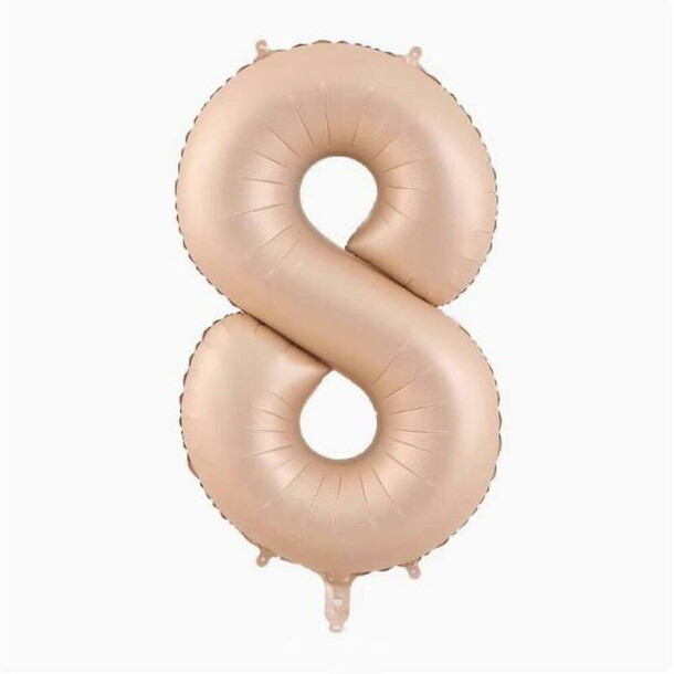 Шар цифра 8 - кремовый, артикул F1454220 - 1790 рублей, доставка по городу. Flawery - доставка цветов