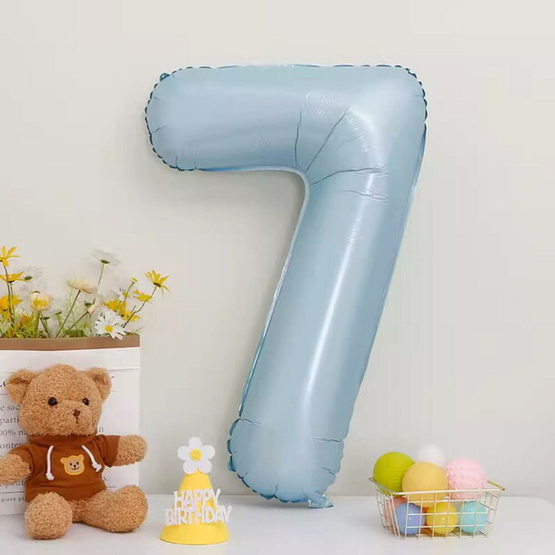 Шар цифра 7 - голубой, артикул F1454327 - 1790 рублей, доставка по городу. Flawery - доставка цветов