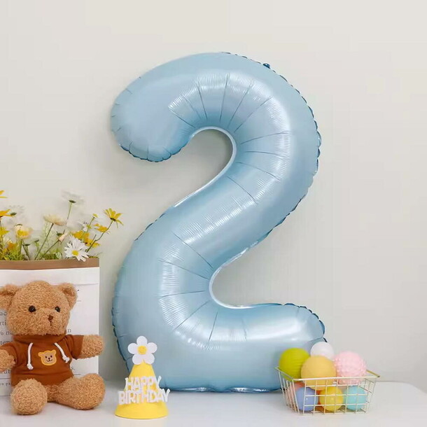 Шар цифра 2 - голубой, артикул F1454346 - 1790 рублей, доставка по городу. Flawery - доставка цветов